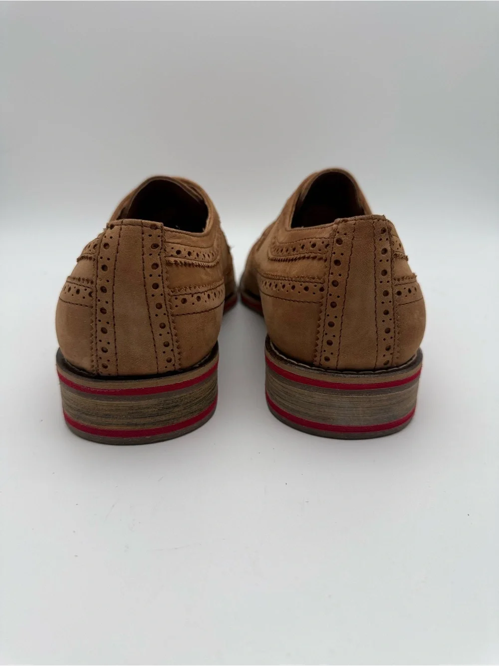 BRAND NEW JD Fisk Men’s Dario Brown Suede Wingtip Oxfords Men’s Size 10
